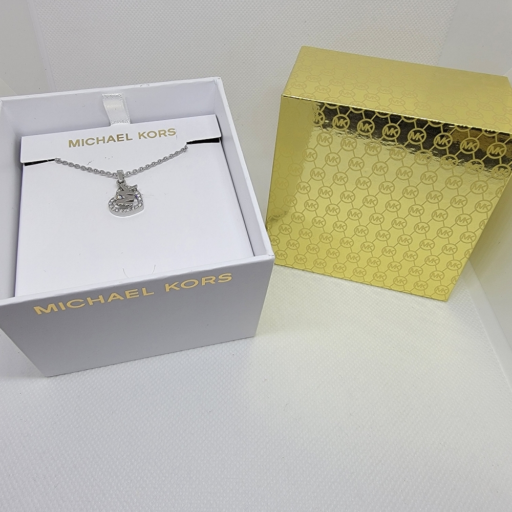 Michael Kors Necklace Silver Heart